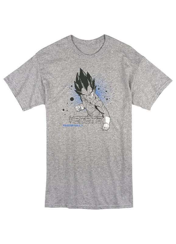 men's oversized t-shirts -Dragon Ball Z - Vegeta 01 Men's Screen Print T-Shirt