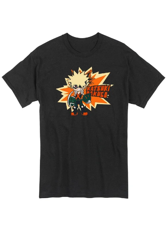 men's trendy t-shirts -My Hero Academia - Katsuki Bakugo SD Men's T-Shirt