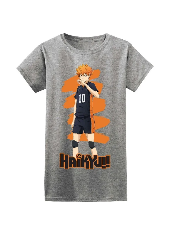 men's graphic print t-shirts -Haikyu!! S3 - Shoyo Hinata Jrs T-Shirt