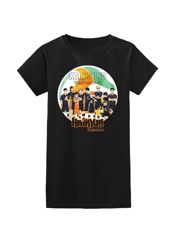 men's plain t-shirts -Haikyu!! S3 - Group Silhoutte Jrs T-Shirt