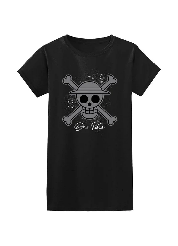 men's casual graphic t-shirts -One Piece - Skull Logo Jrs. T-Shirt