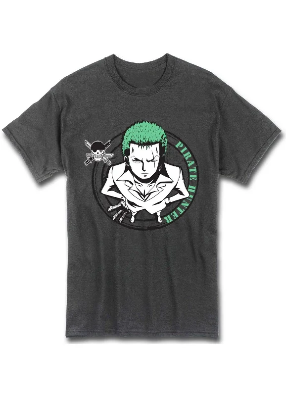 men's vintage print t-shirts -One Piece - Roronoa Zoro Men's Screen T-Shirt