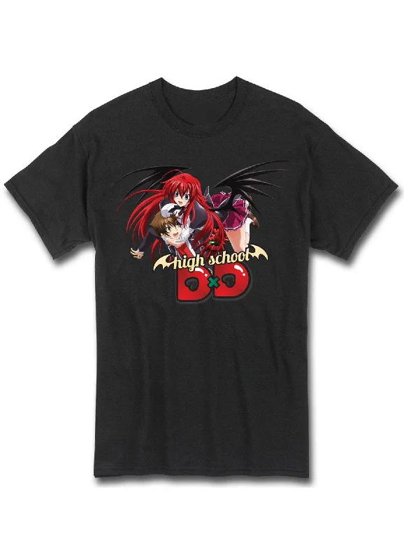 men's basic white t-shirts -High School DxD - Issei Hyoudou And Rias Gremory Men's T-Shirt