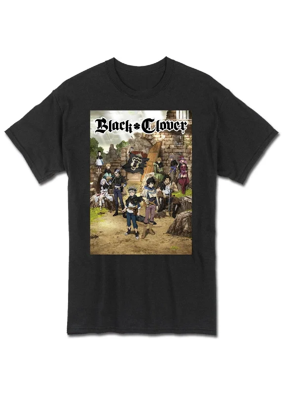 men's soft cotton blend tees -Black Clover - Key Visual Men's T-Shirt