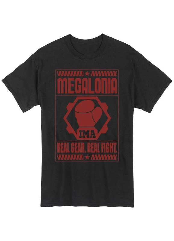 men's relaxed fit t-shirts -Megalobox - Real Gear. Real Fight T-Shirt