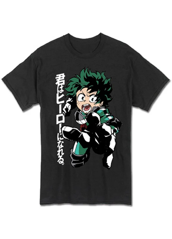 men's custom logo t-shirts -My Hero Academia - Midoriya Izuku "Deku" Men's T-Shirt