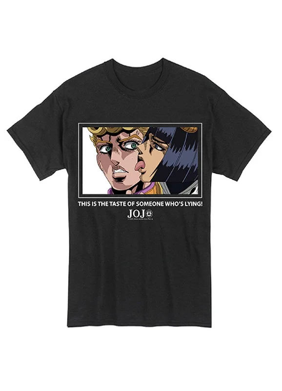 men's cool graphic t-shirts -Jojo's Bizarre Adventure Golden Wind - Taste Of Someone Who's Lying Men's T-Shirt