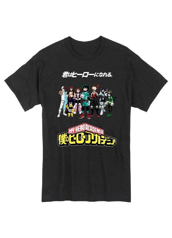 men's soft cotton crewneck t-shirts -My Hero Academia - Main Group Men's T-Shirt