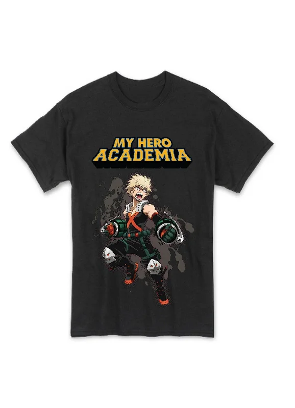 men's simple cotton t-shirts -My Hero Academia - Katsuki Bakugo Men's T-Shirt