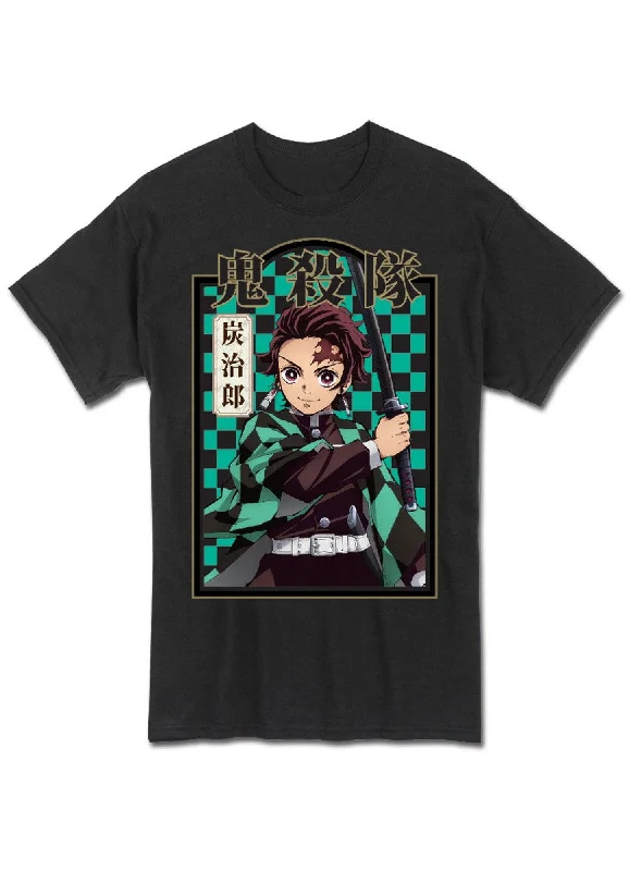 men's cotton t-shirts -Demon Slayer - Tanjiro Kamado Men's T-Shirt