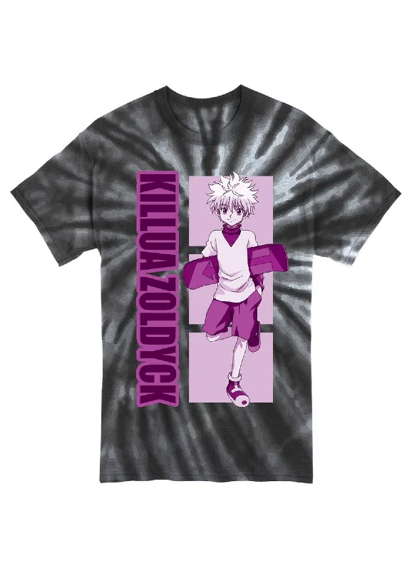 men's slim-fit plain t-shirts -Hunter X Hunter - Killua Zoldyck Men's Tie Dye T-Shirt