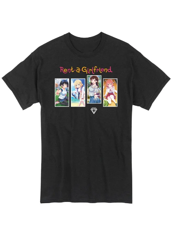 men's slogan t-shirts -Rent-A-Girlfriend - Chizuru Mizuhara Group T-Shirt