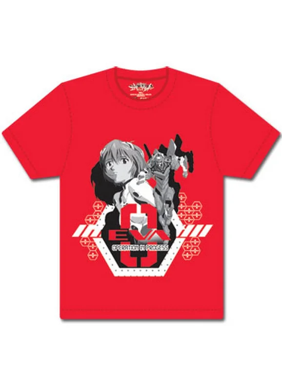 men's printed slogan t-shirts -Evangelion - Rei Ayanami T-Shirt