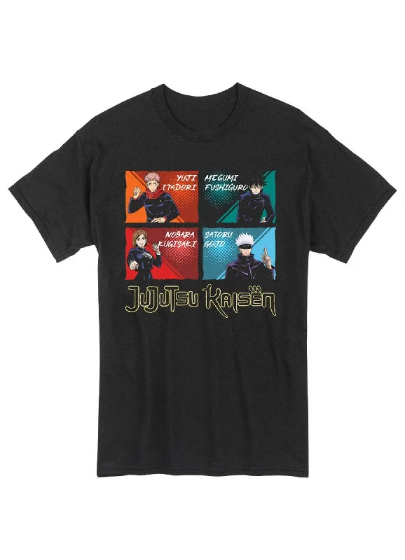 men's sport t-shirts -Jujutsu Kaisen - Group Panel T-Shirt