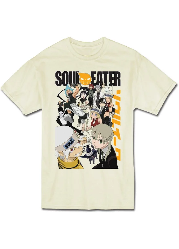 men's light t-shirts for summer -Soul Eater - Group Oatmeal T-Shirt