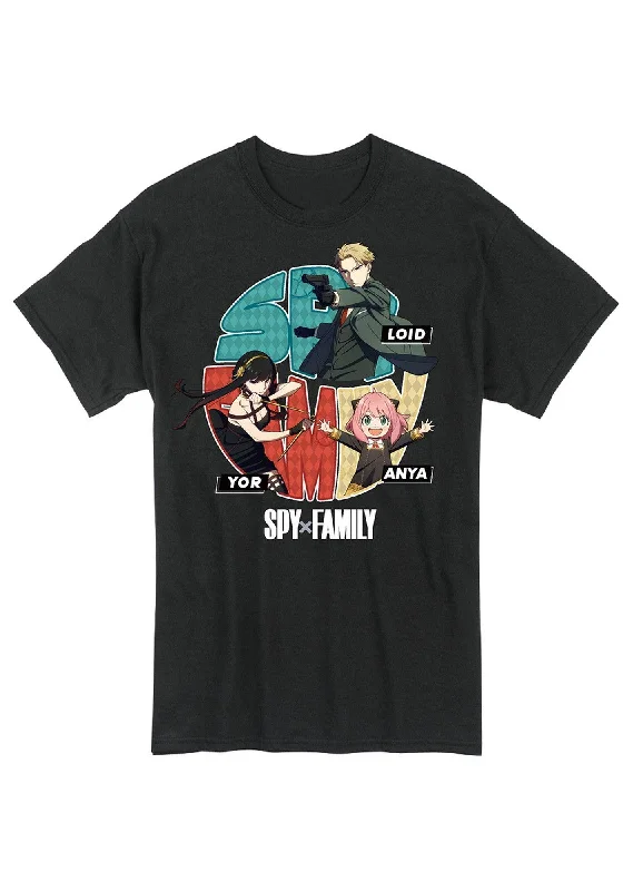 men's soft t-shirts -Spy X Family - Forger Family Group 01 Men's T-Shirt