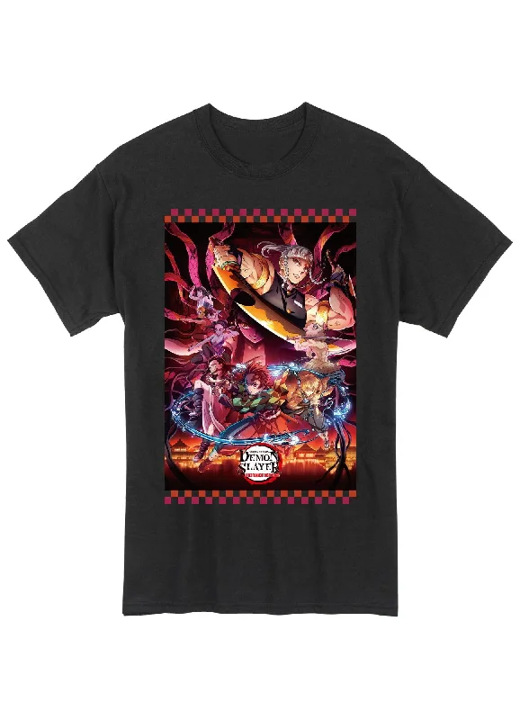 men's graphic print t-shirts -Demon Slayer Tv2 - Entertainment District Arc Key Visual Art #1 Men's T-Shirt