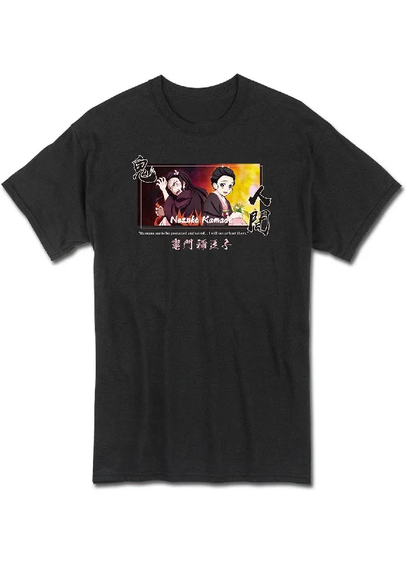 men's slim fit t-shirts -Demon Slayer- Nezuko Kamado 04 Men's T-Shirt