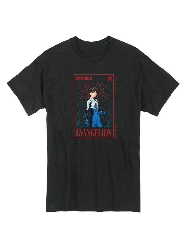 men's cotton t-shirts -Evangelion New Movie - Ikari Shinji 04 Men's T-Shirt