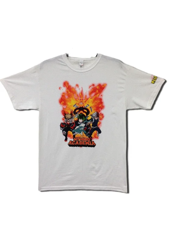 men's vintage print t-shirts -My Hero Academia S5 - Onestep White Men's T-Shirt