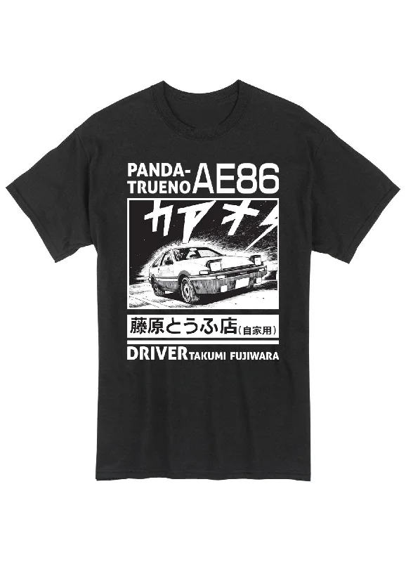 men's unique graphic t-shirts -Initial D (Manga) - Panda Trueno AE86 Men's T-Shirt