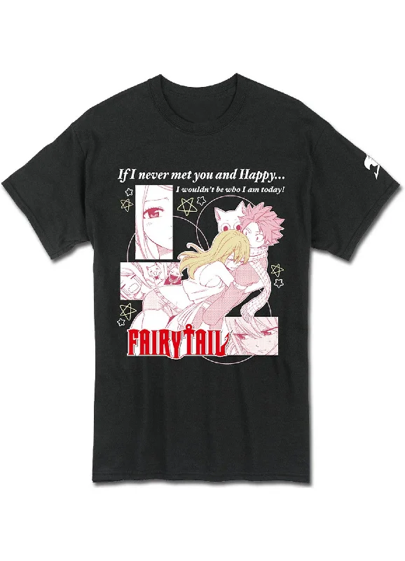 men's basic white t-shirts -Fairy Tail (Manga) - Natsu Dragneel & Lucy Heartfilia Men's T-Shirt