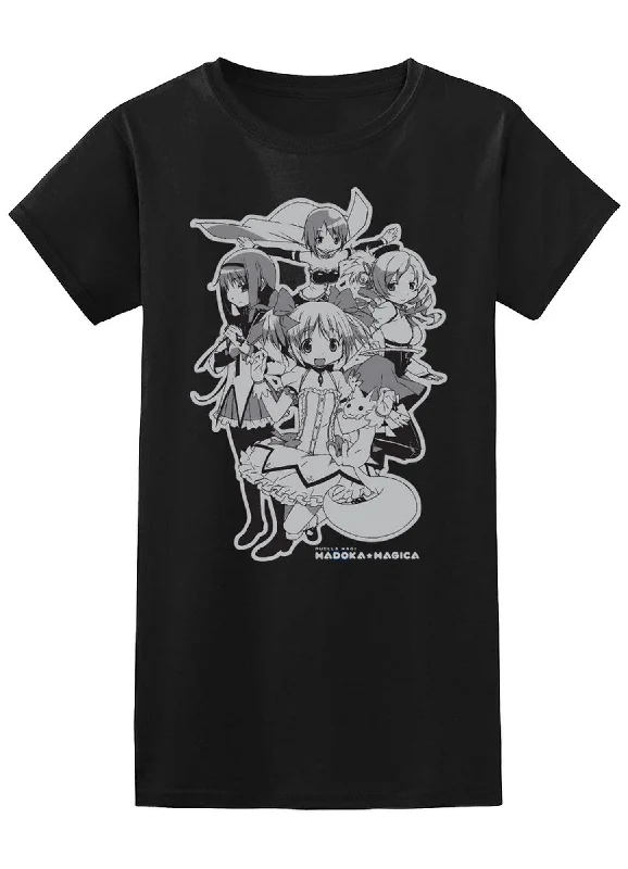 men's cotton t-shirts for summer -Madoka Magica - Group T-Shirt