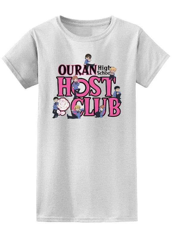 men's soft and breathable t-shirts -Ouran High School Host Club - Group Logo Jr. T-Shirt