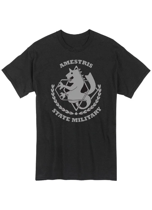 men's graphic t-shirts -Fullmetal Alchemist: Brotherhood - State Military T-Shirt