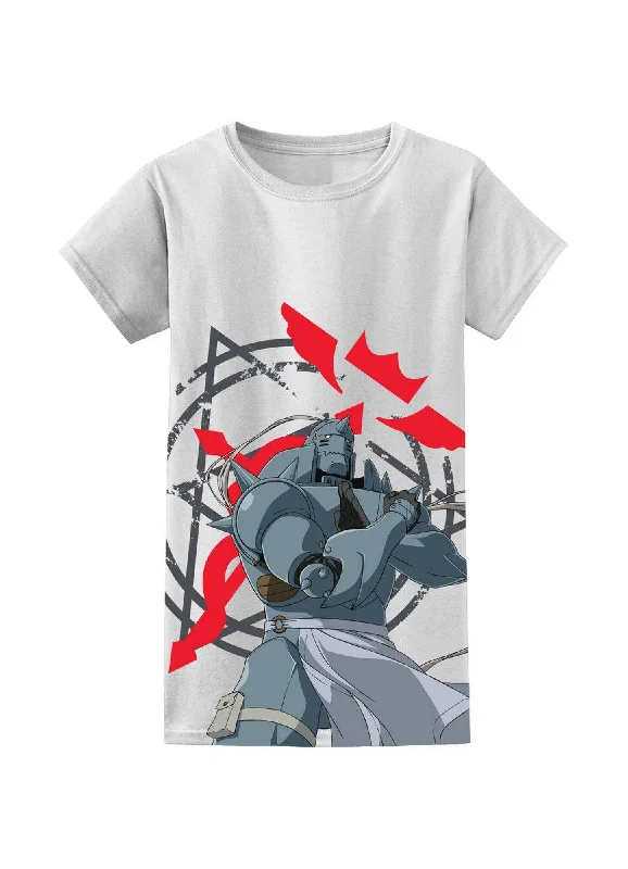 men's oversized graphic print t-shirts -Fullmetal Alchemist: Brotherhood - Alphonse Elric "Al" Jrs T-Shirt