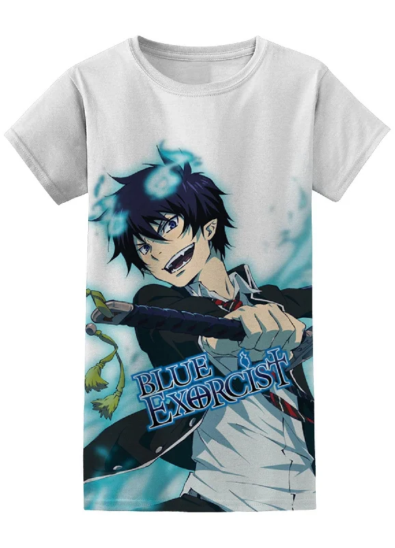 men's cotton-rich t-shirts -Blue Exorcist - Rin Okumura Jrs T-Shirt