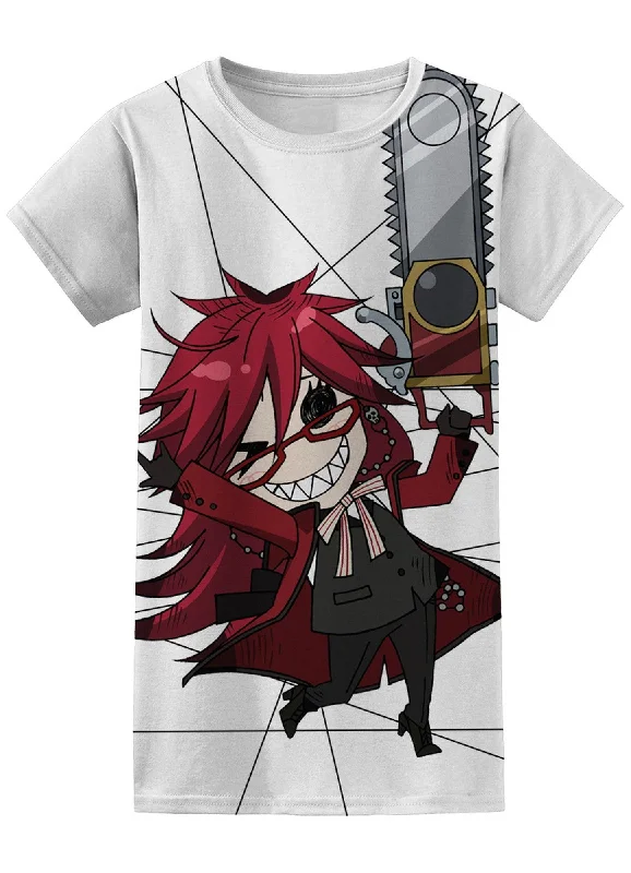 men's relaxed fit t-shirts -Black Butler - Grell Sutcliff SD Jrs T-Shirt