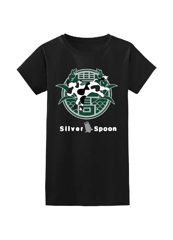 men's comfortable cotton t-shirts -Silver Spoon - School Badge Jr. T-Shirt