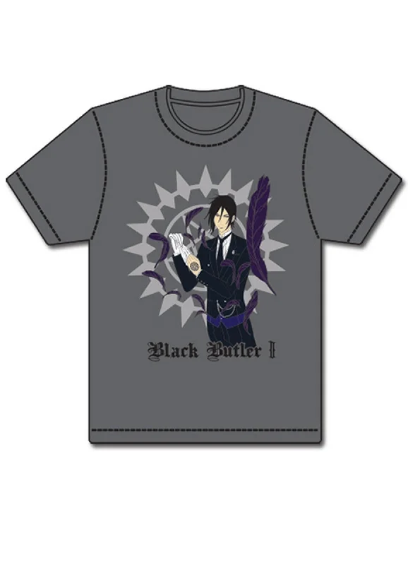 men's comfortable summer tees -Black Butler 2 - Sebastian Michaelis Revealing Seal Men's T-Shirt