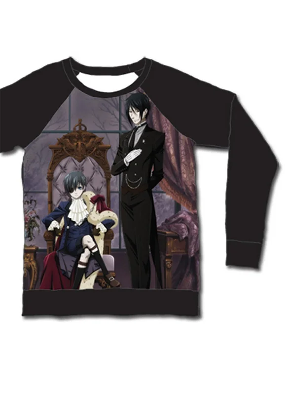 men's comfortable summer tees -Black Butler - Key Art Long Sleeve