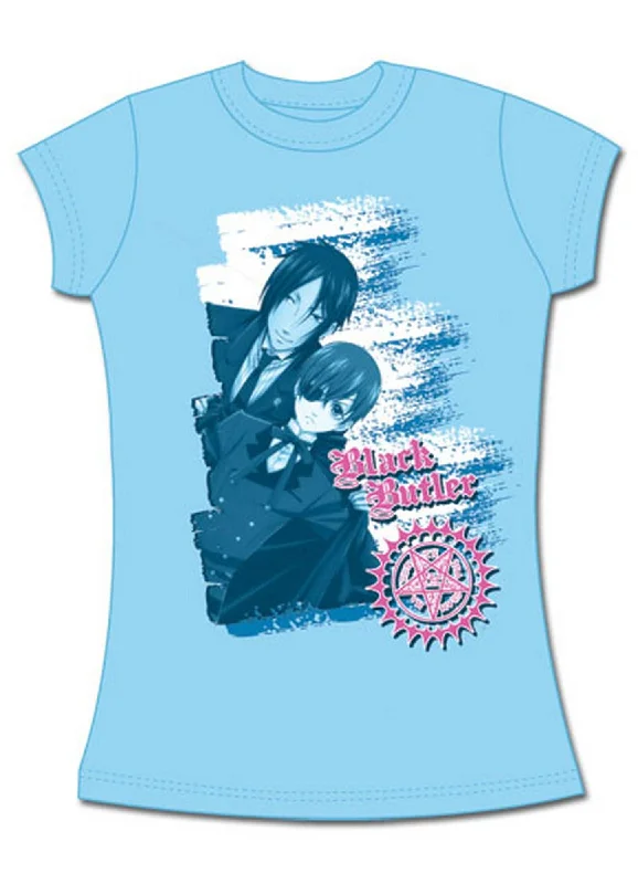 men's graphic t-shirts -Black Butler - Sebastian Michaelis And Ciel Phantomhive Girl T-Shirt