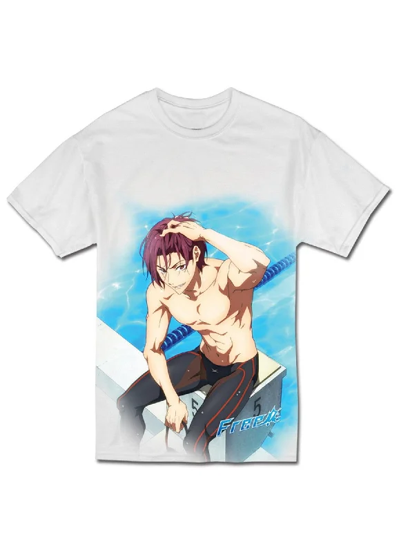 men's high-quality graphic t-shirts -Free! - Rin Matsuoka Jrs T-Shirt