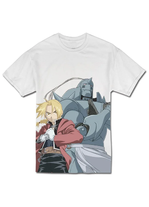 men's short-sleeve cotton t-shirts -Fullmetal Alchemist: Brotherhood - Alphonse Elric "Al" And Edward Elric "Ed" Men's Sublimation T-Shirt