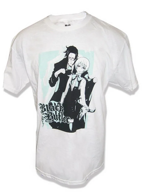 men's breathable cotton graphic t-shirts -Black Butler 2 - Claude Faustus And Alois Trancy T-Shirt