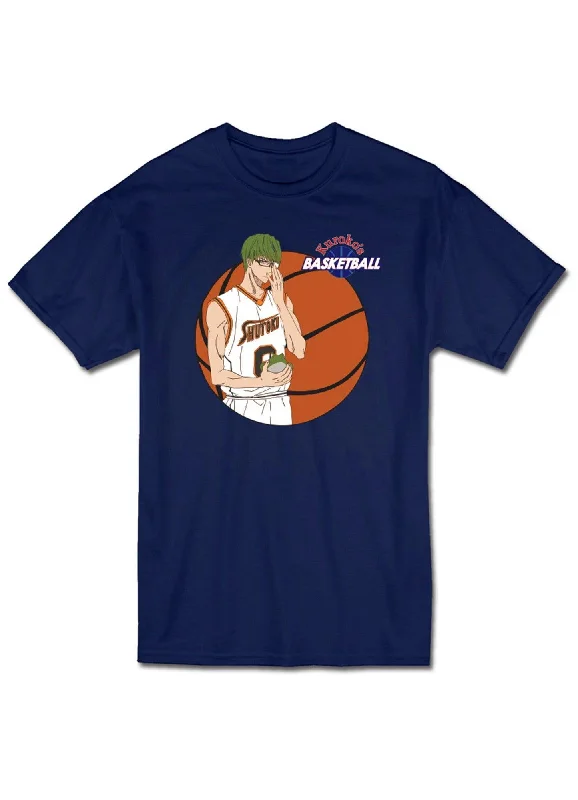 men's soft and breathable t-shirts -Kuroko's Basketball - Shintaro Midorima Men's Screen Print T-Shirt