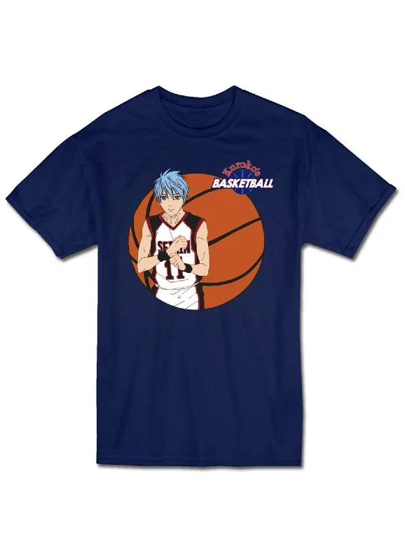 men's printed logo tees -Kuroko's Basketball - Tetsuya Kuroko Men's Screen Print T-Shirt