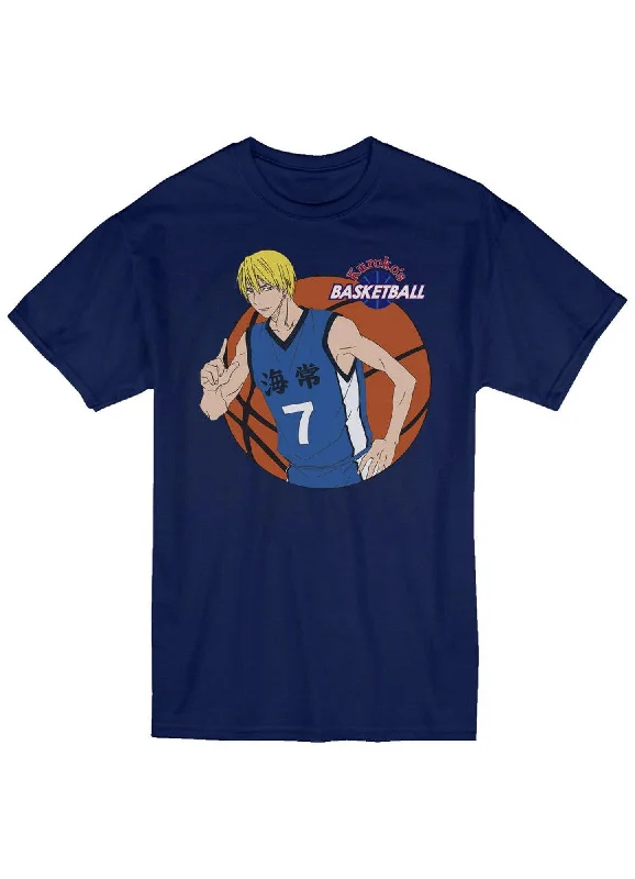 men's comfortable plain t-shirts -Kuroko's Basketball - Ryota Kise Men's Screen Print T-Shirt