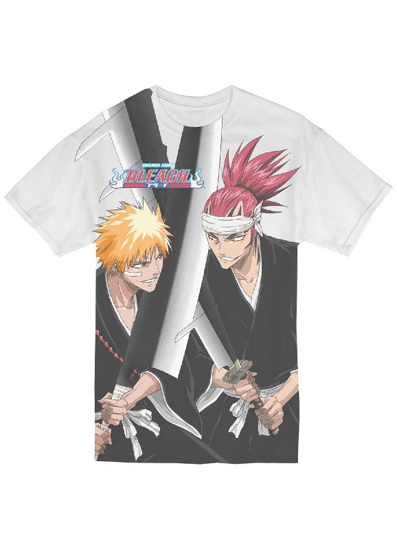 men's slim-fit plain t-shirts -Bleach - Ichigo Kurosaki And Renji Abarai Men's Sublimation T-Shirt