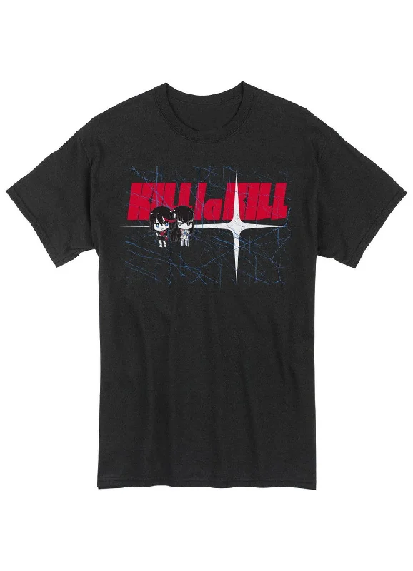 men's modern design t-shirts -Kill La Kill - SD Ryuko Matoi And Satsuki Kiryuin Men's Screen Print T-Shirt