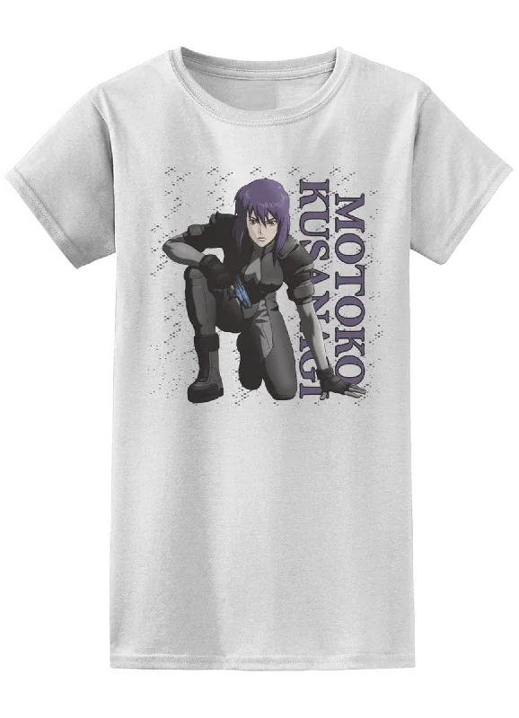 men's minimalist t-shirts -Ghost in The Shell - Motoko Kusanagi Jrs Screen Print T-Shirt