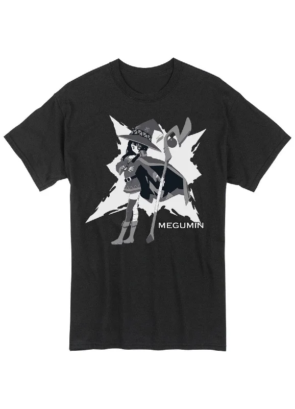 men's statement t-shirts -Konosuba - Megumin Men's Screen Print T-Shirt