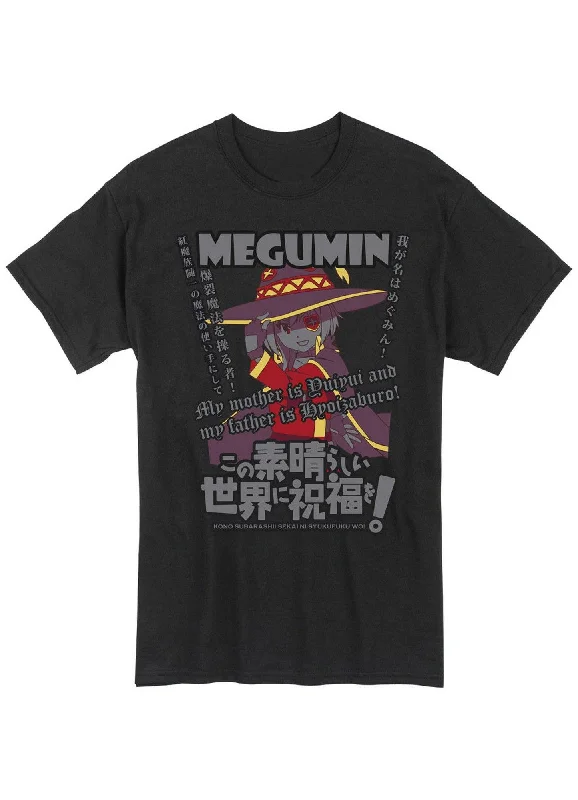 men's premium quality t-shirts -Konosuba - Megumin Men's Screen Print T-Shirt