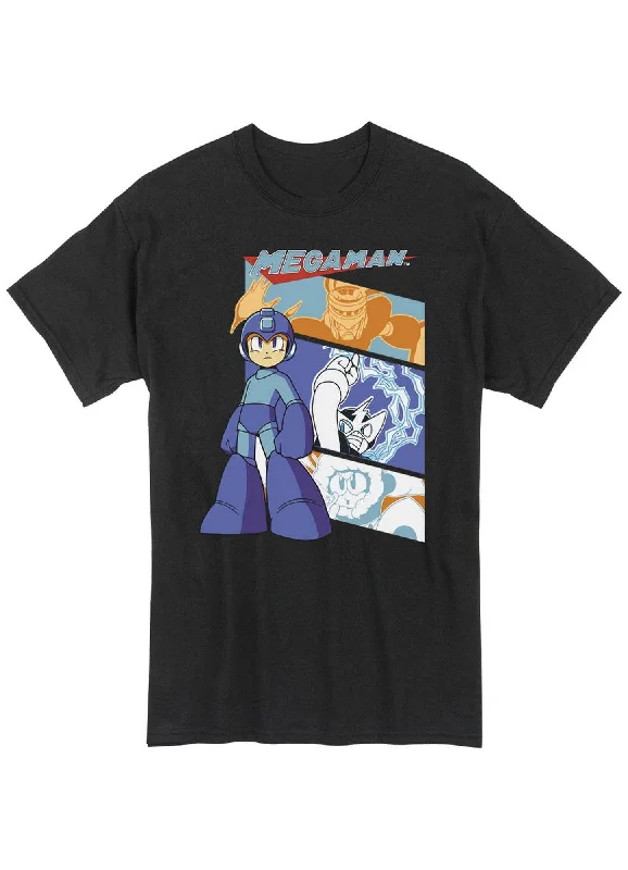 men's slim t-shirts -Mega Man - Mega Man And Bosses Men's Screen Print T-Shirt