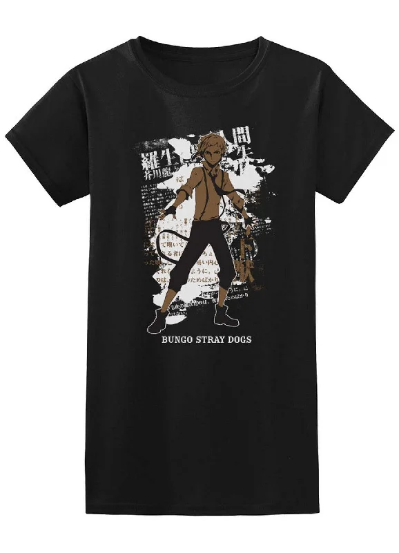 men's bold graphic t-shirts -Bungo Stray Dogs Partners S1 - Nakajima Atsushi Jrs Screen Print T-Shirt