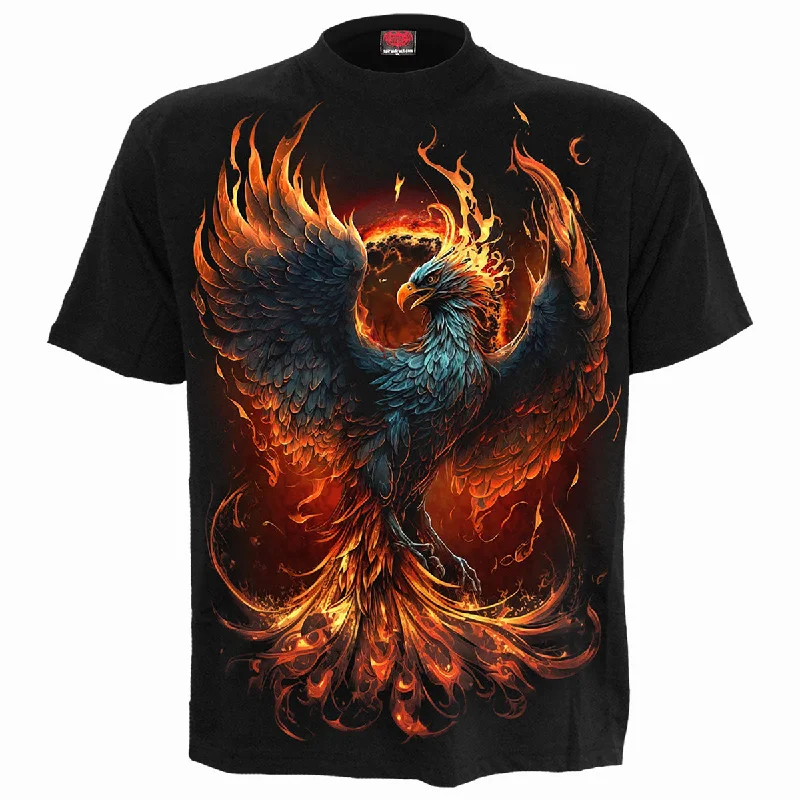 men's athletic fit t-shirts -ASHES REBORN - T-Shirt Black